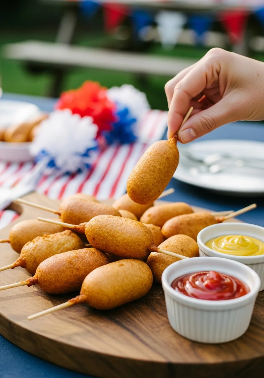 50. Mini Corn Dogs