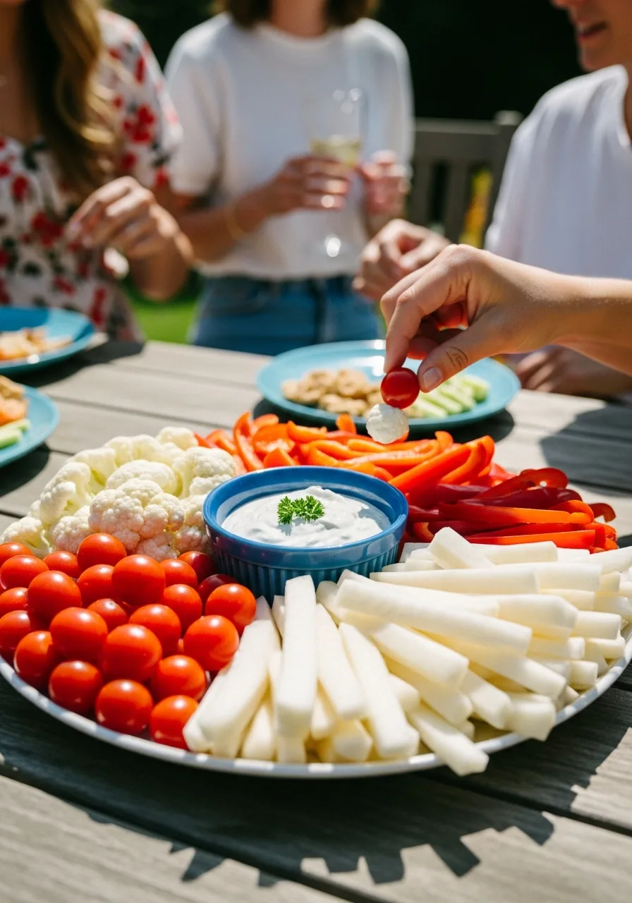 52. Patriotic Veggie Tray