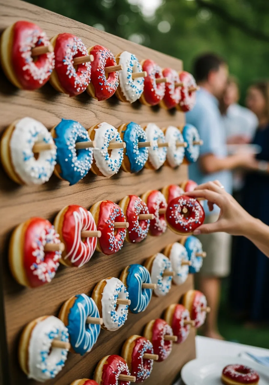 54. Patriotic Donut Wall