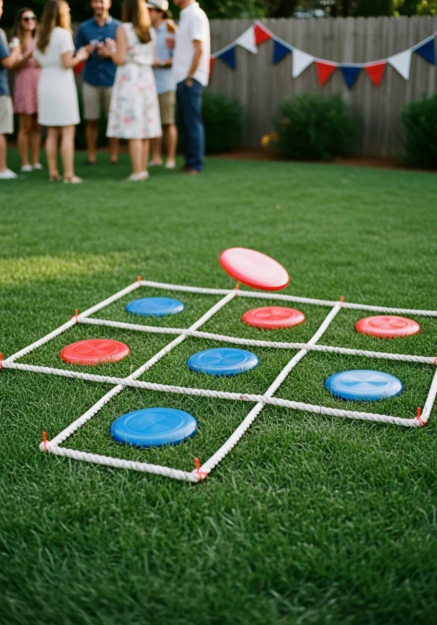 14. Frisbee Tic Tac Toe