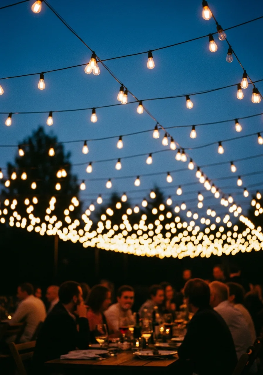 1. String Light Canopy