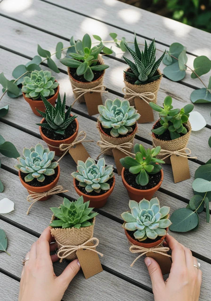 25. Succulent Party Favors