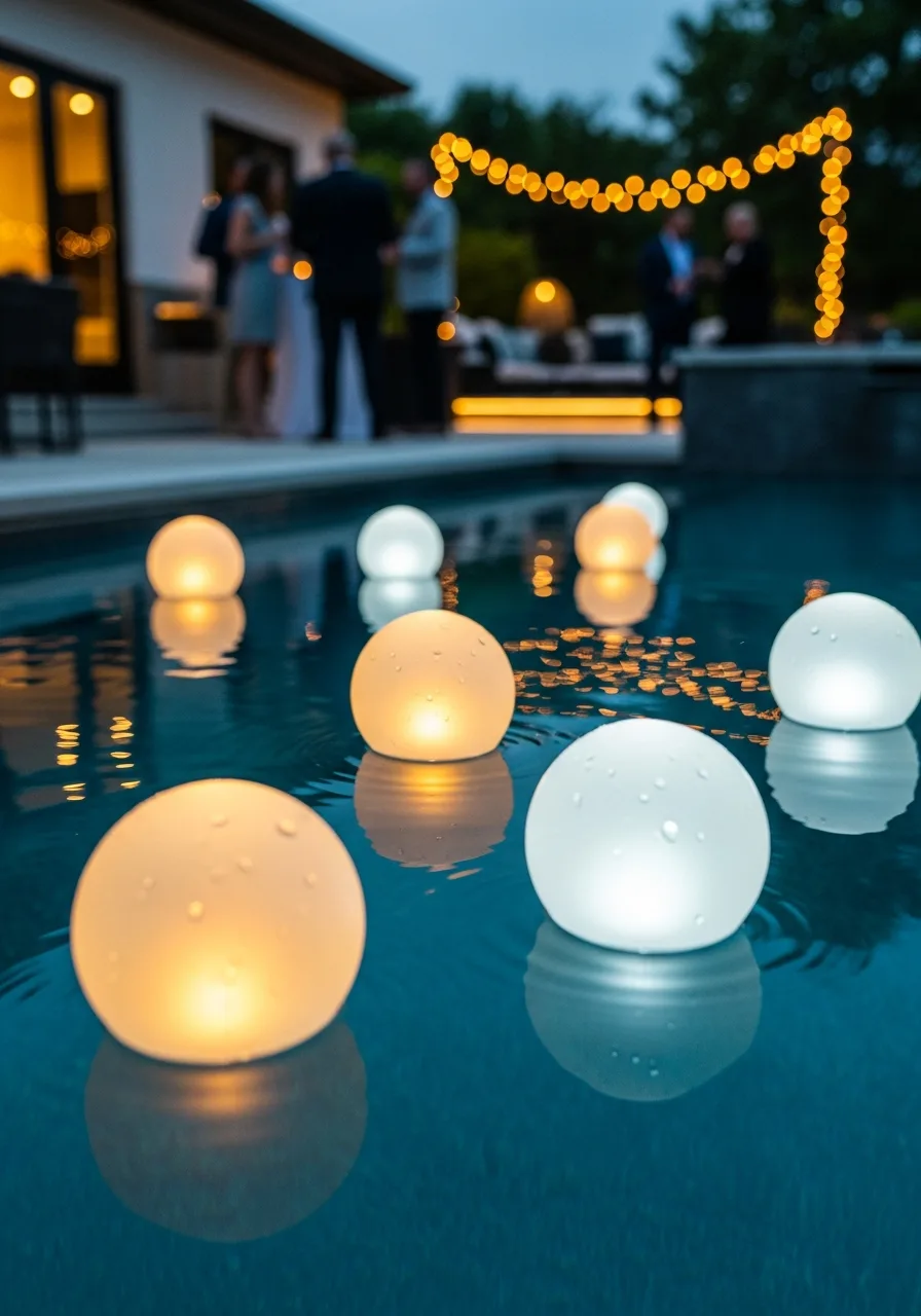 28. Floating Pool Lights