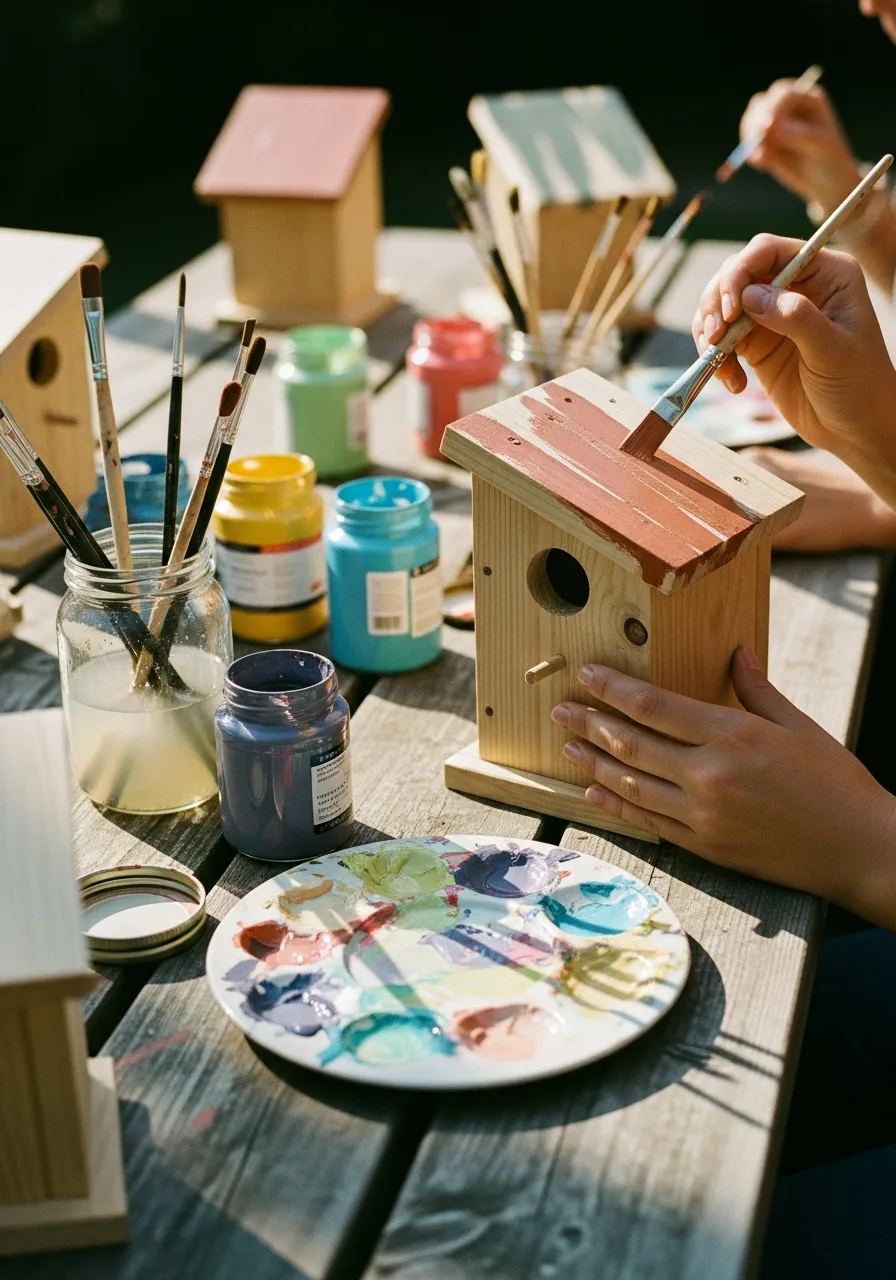 35. Birdhouse Decorating