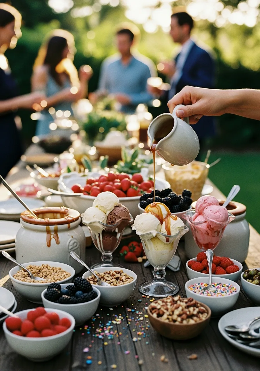 36. Ice Cream Sundae Bar