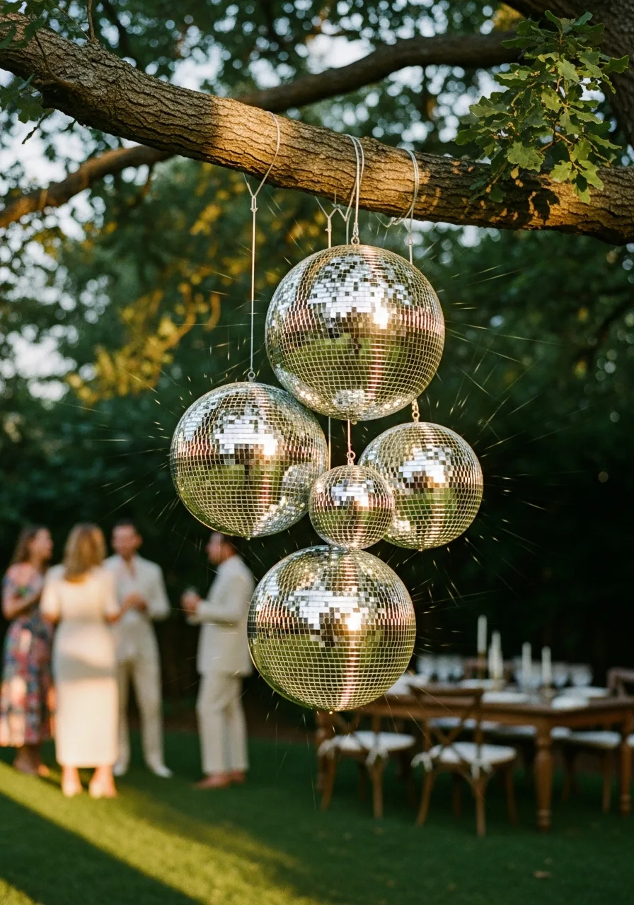 41. Hanging Disco Balls