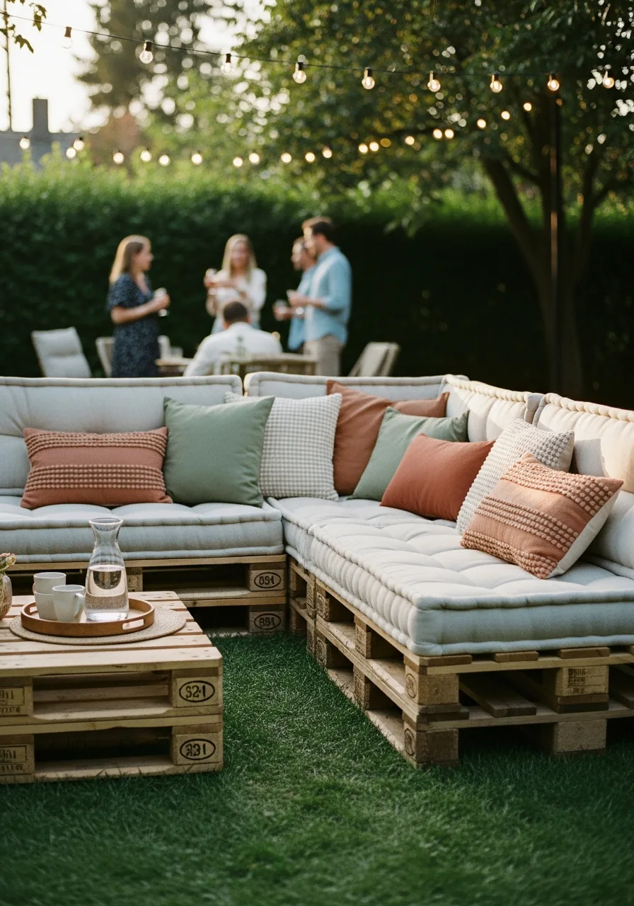 6. Pallet Lounge Seating
