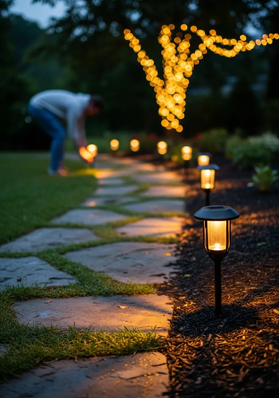 9. Solar Lantern Path