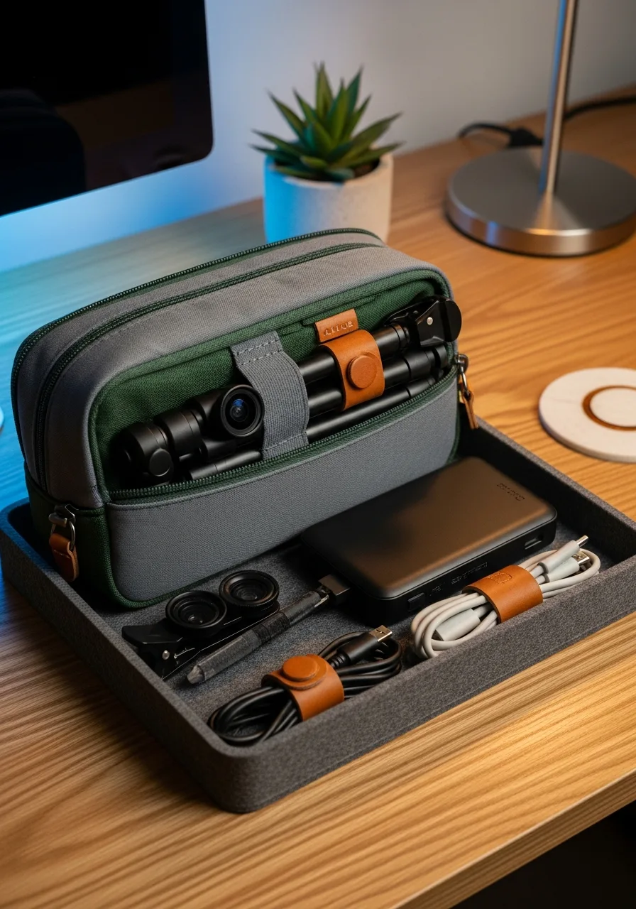 24. Travel Photo Accessory Bag