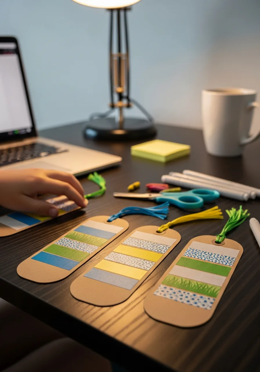 13. Washi Tape Bookmarks