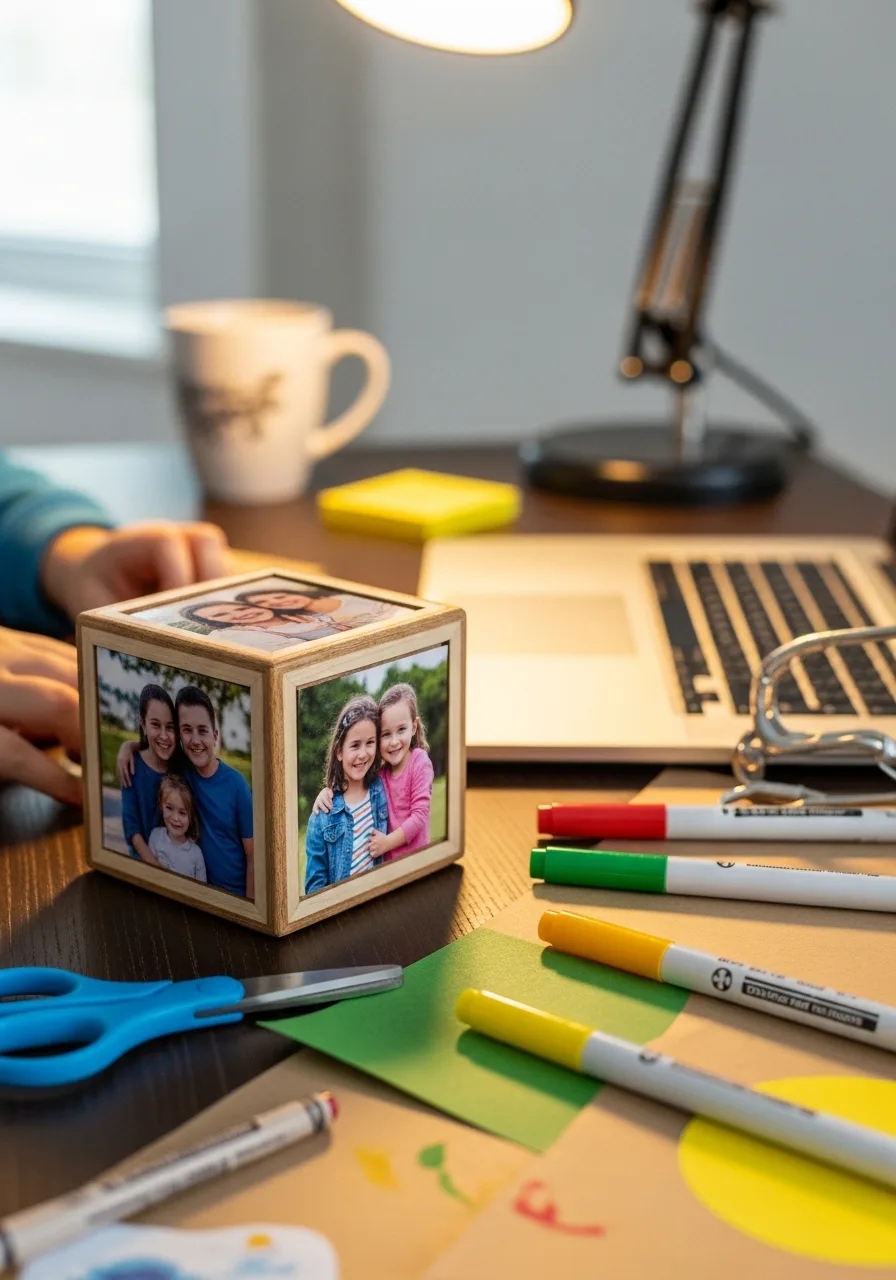 21. Desktop Photo Cube