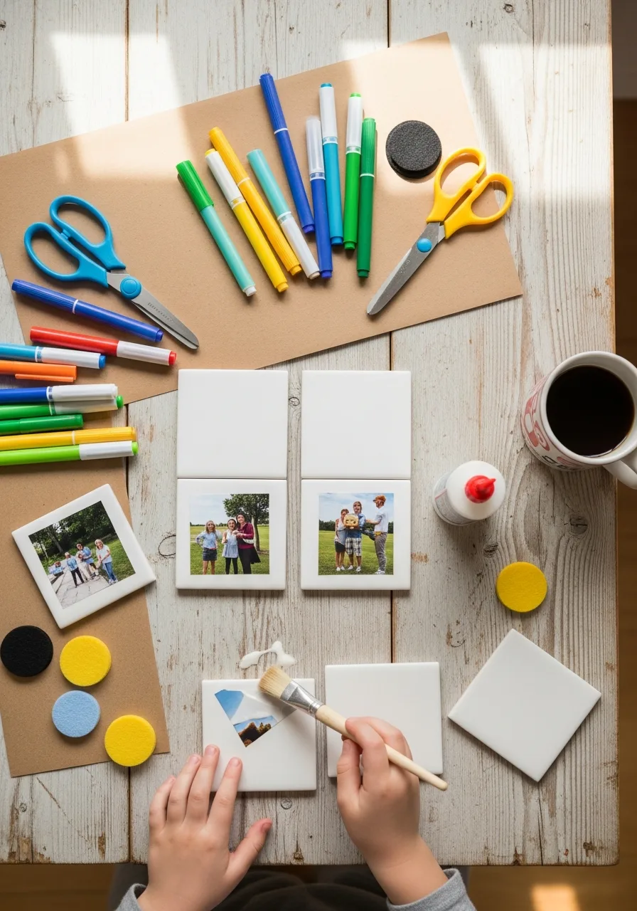 3. Personalized Photo Coasters