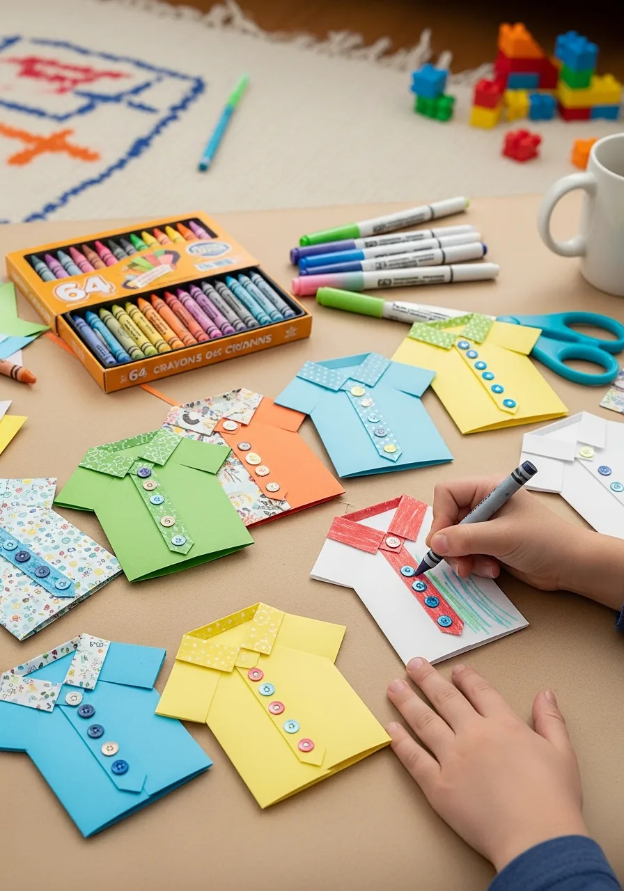 34. Origami Shirt Cards