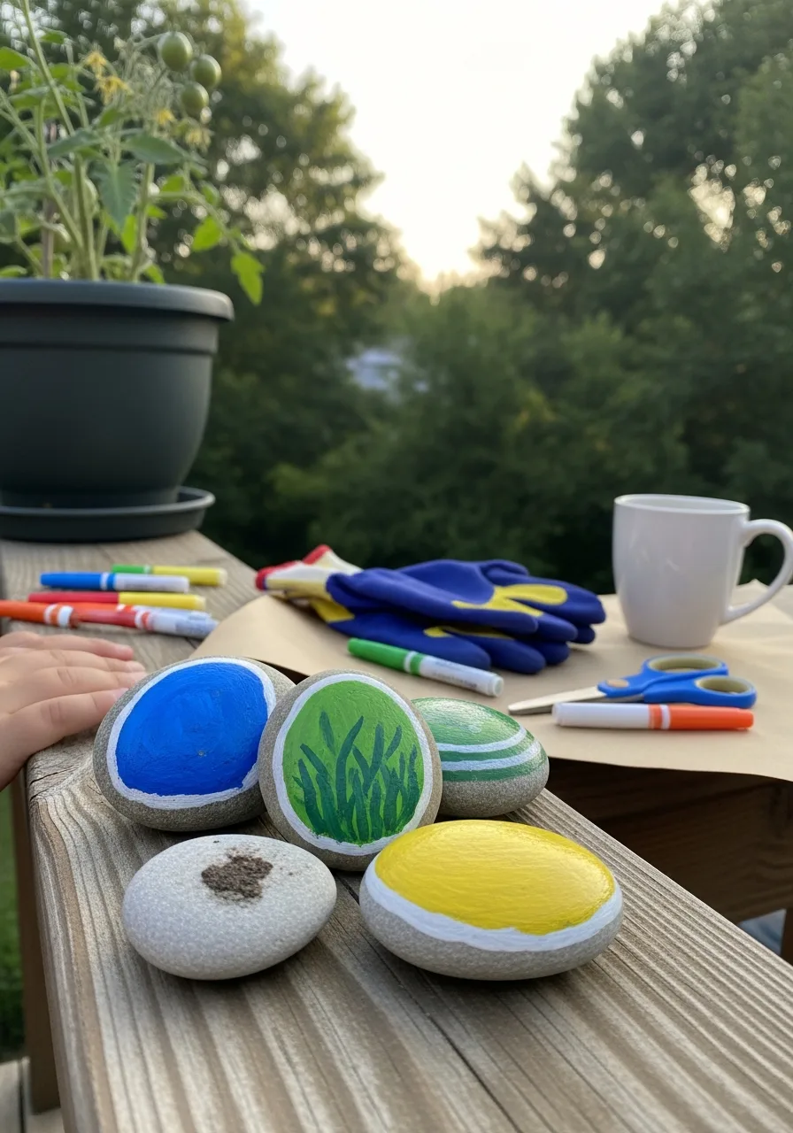 41. Painted Garden Stones