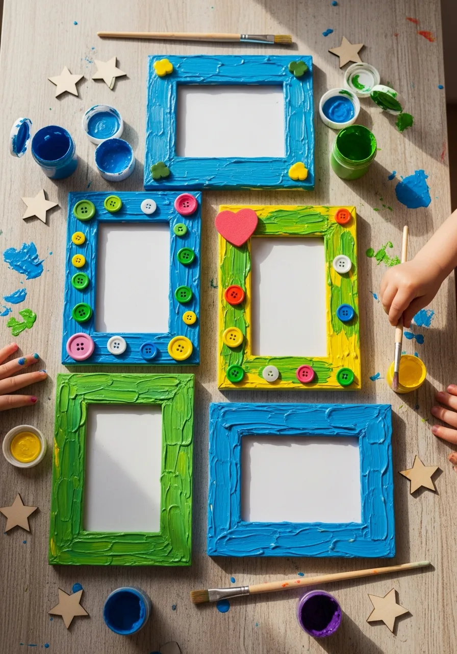 1. Painted Wood Picture Frames