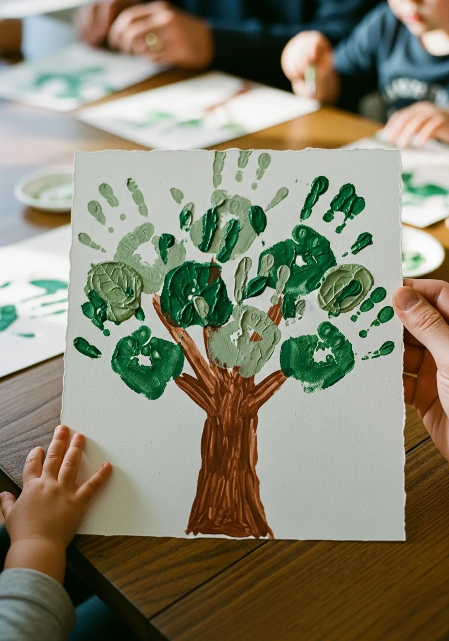 13. Handprint Leaf Tree