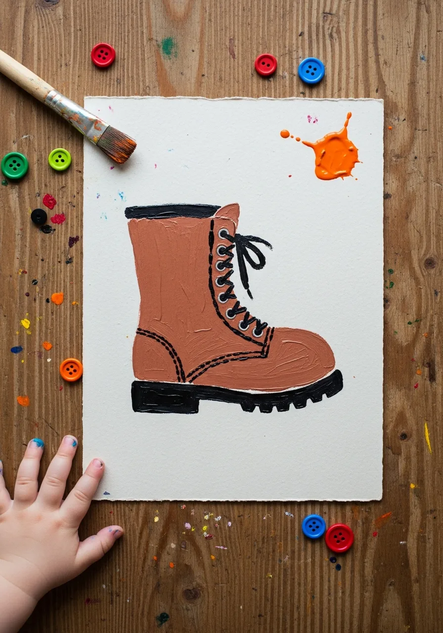 17. Footprint Boot Art