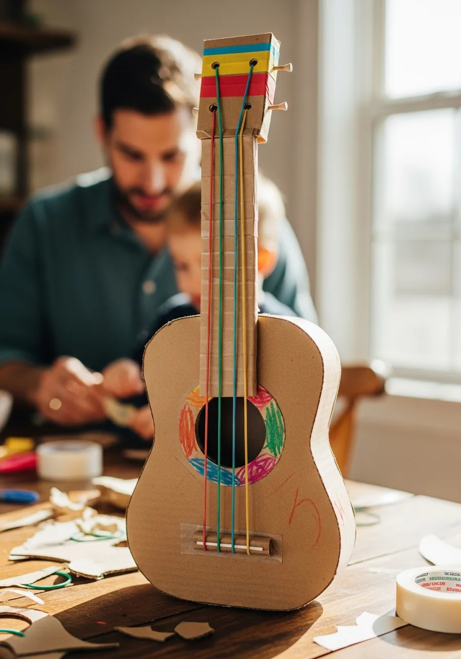 19. Cardboard Box Guitar