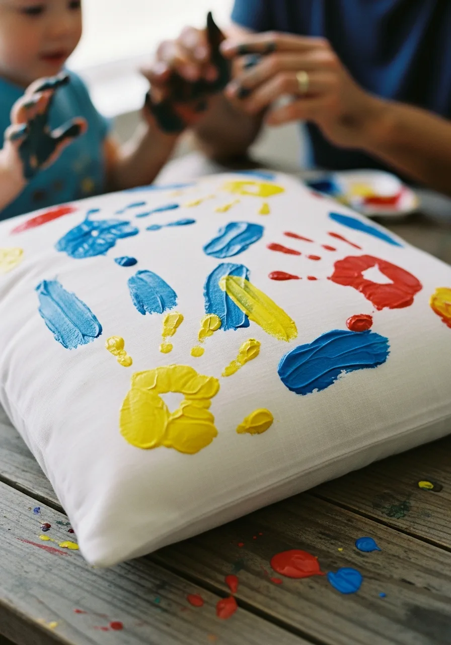 36. Painted Pillowcase