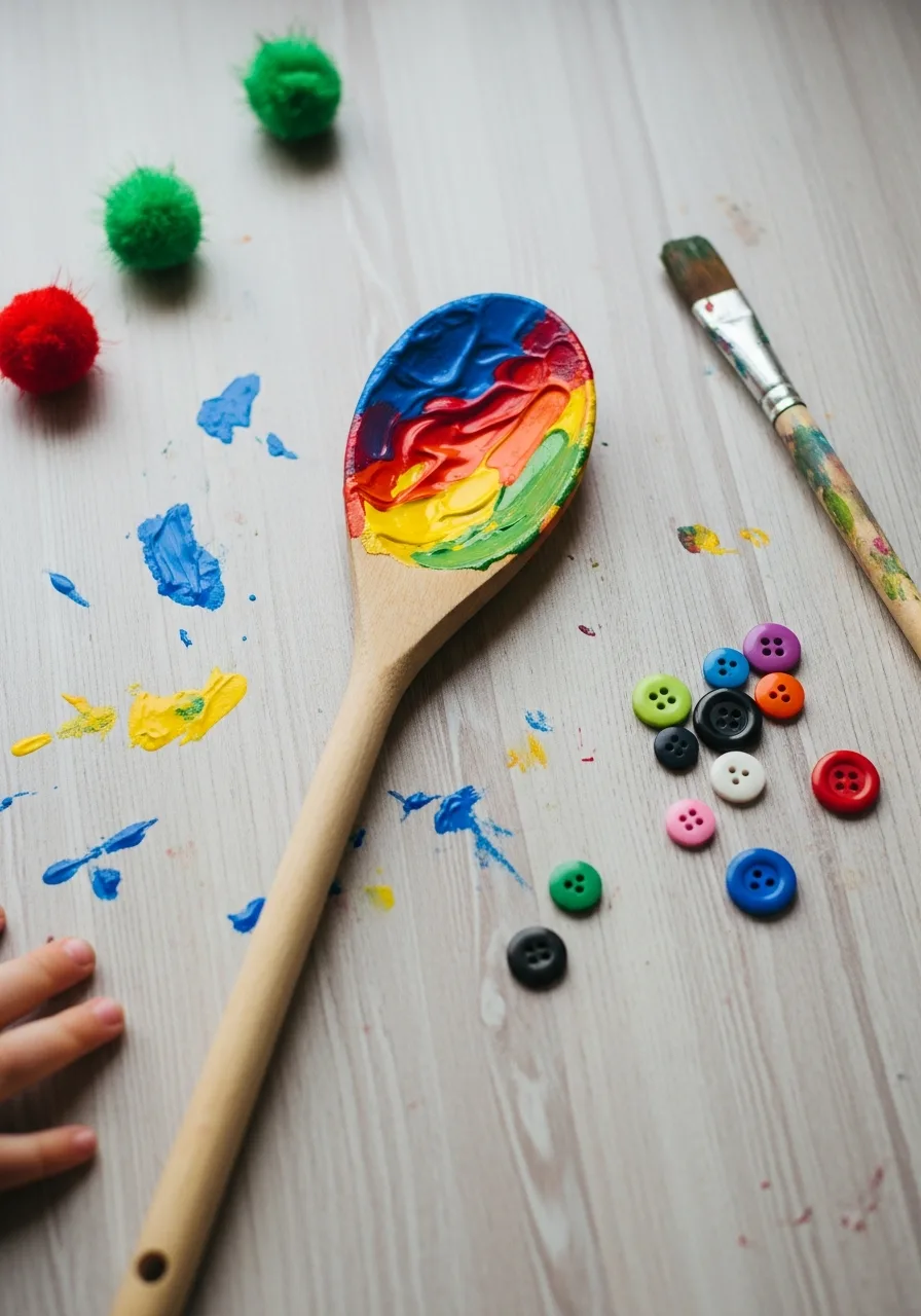 42. Painted Cooking Spoon