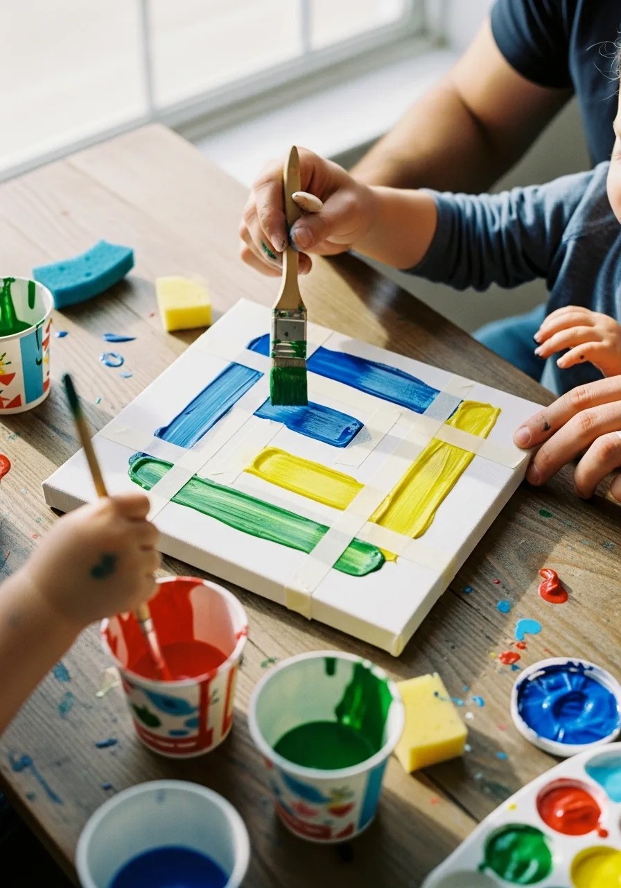 6. Masking Tape Name Canvas