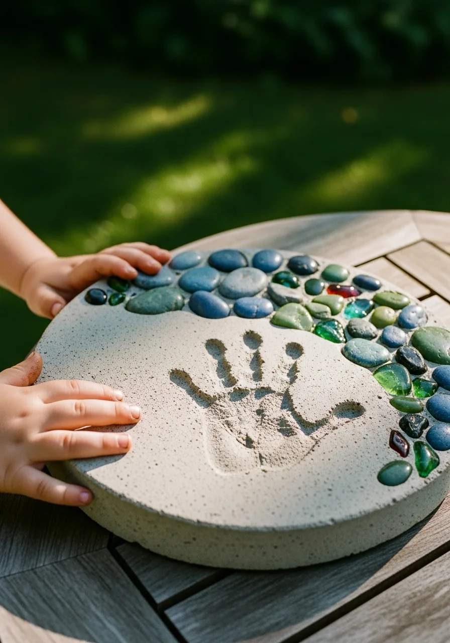 14. Concrete Garden Stepping Stone