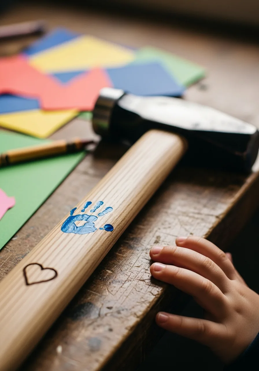 2. Personalized Wooden Hammer
