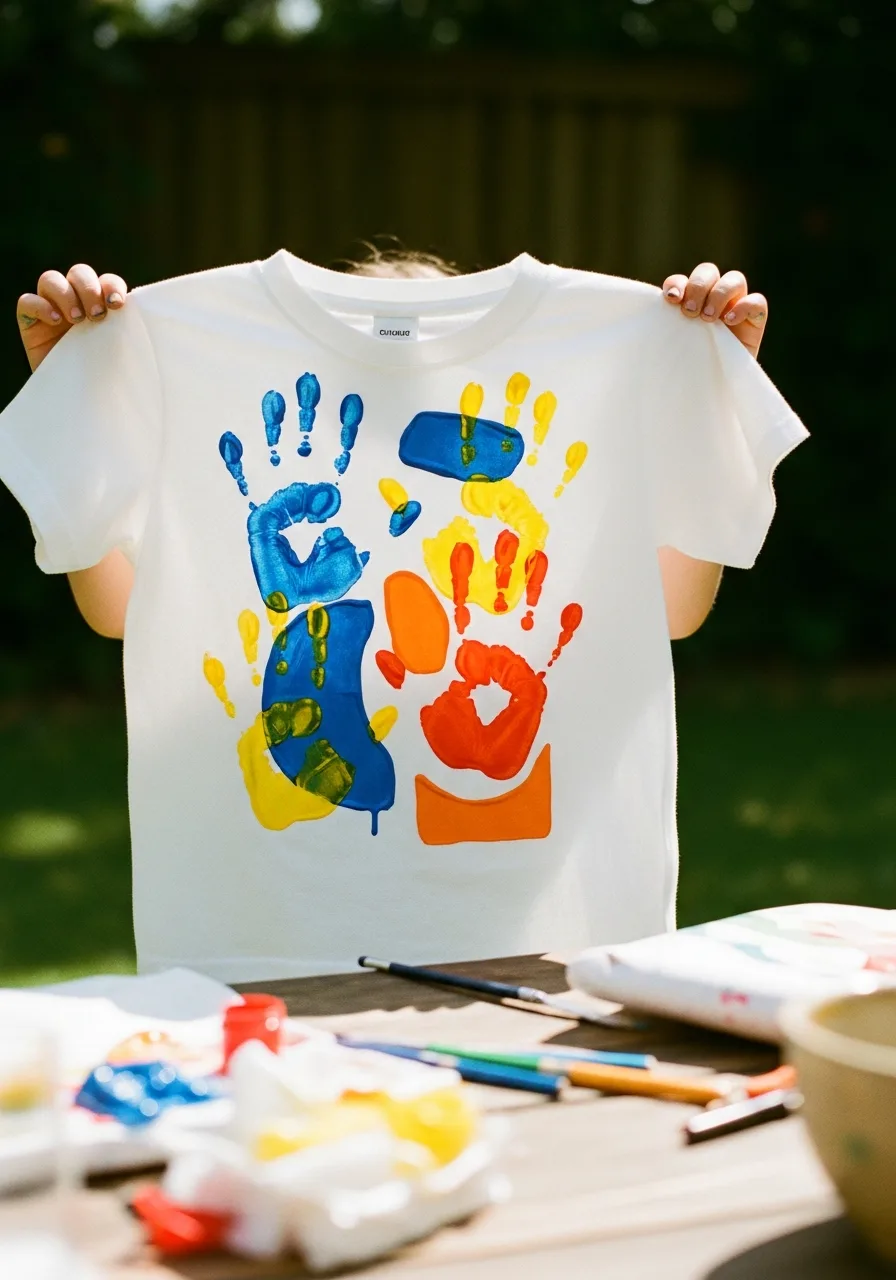 33. Hand-Stenciled Graphic T-Shirt