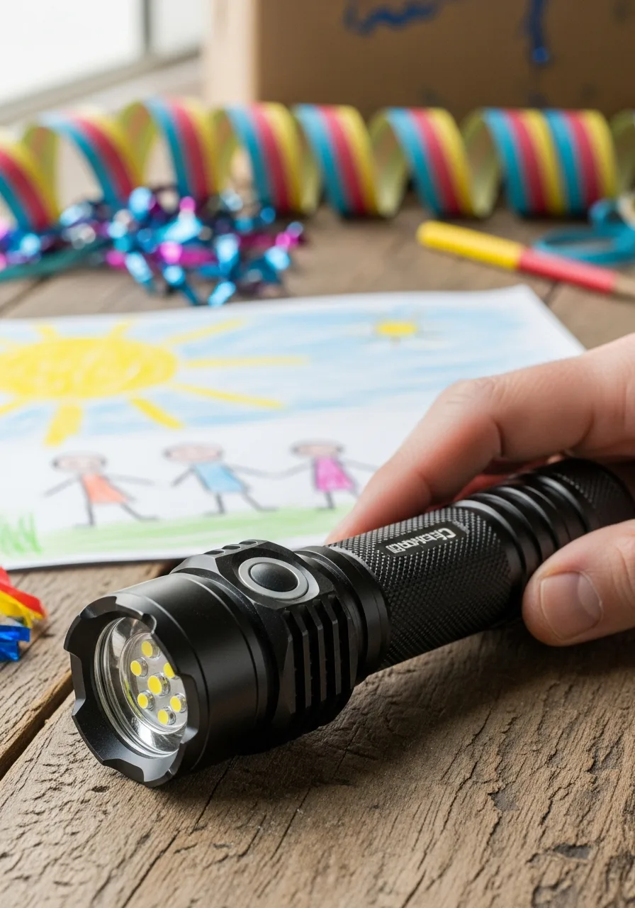 35. High-Lumen LED Flashlight