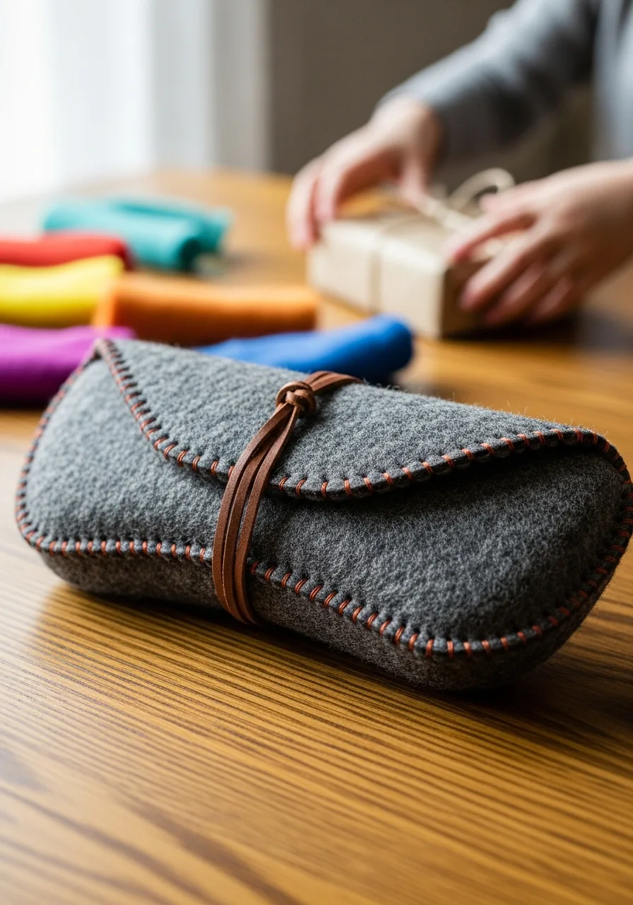 36. Felt Sunglasses Travel Case