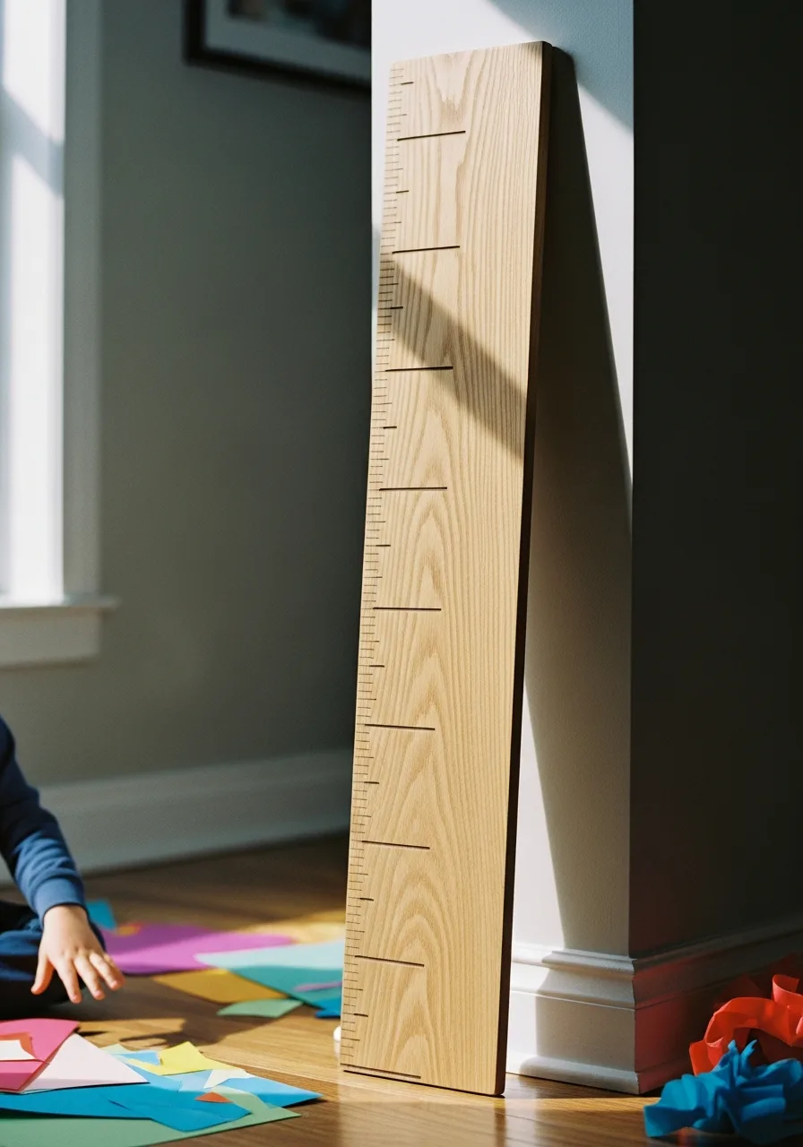 42. Wooden Growth Chart Ruler