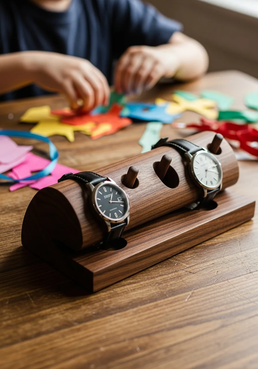 49. Wooden Watch Docking Station