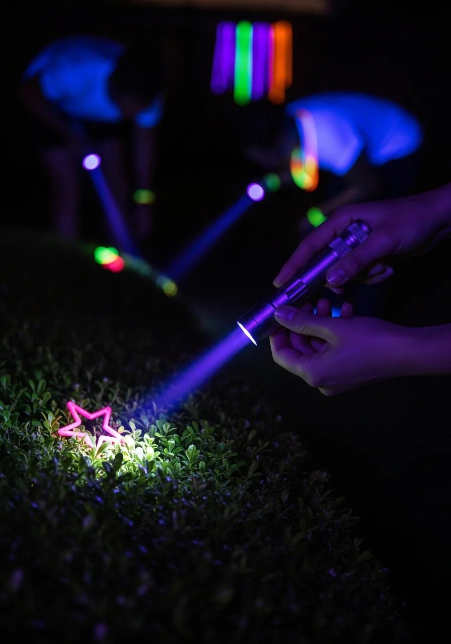 13. UV Flashlight Scavenger Hunt