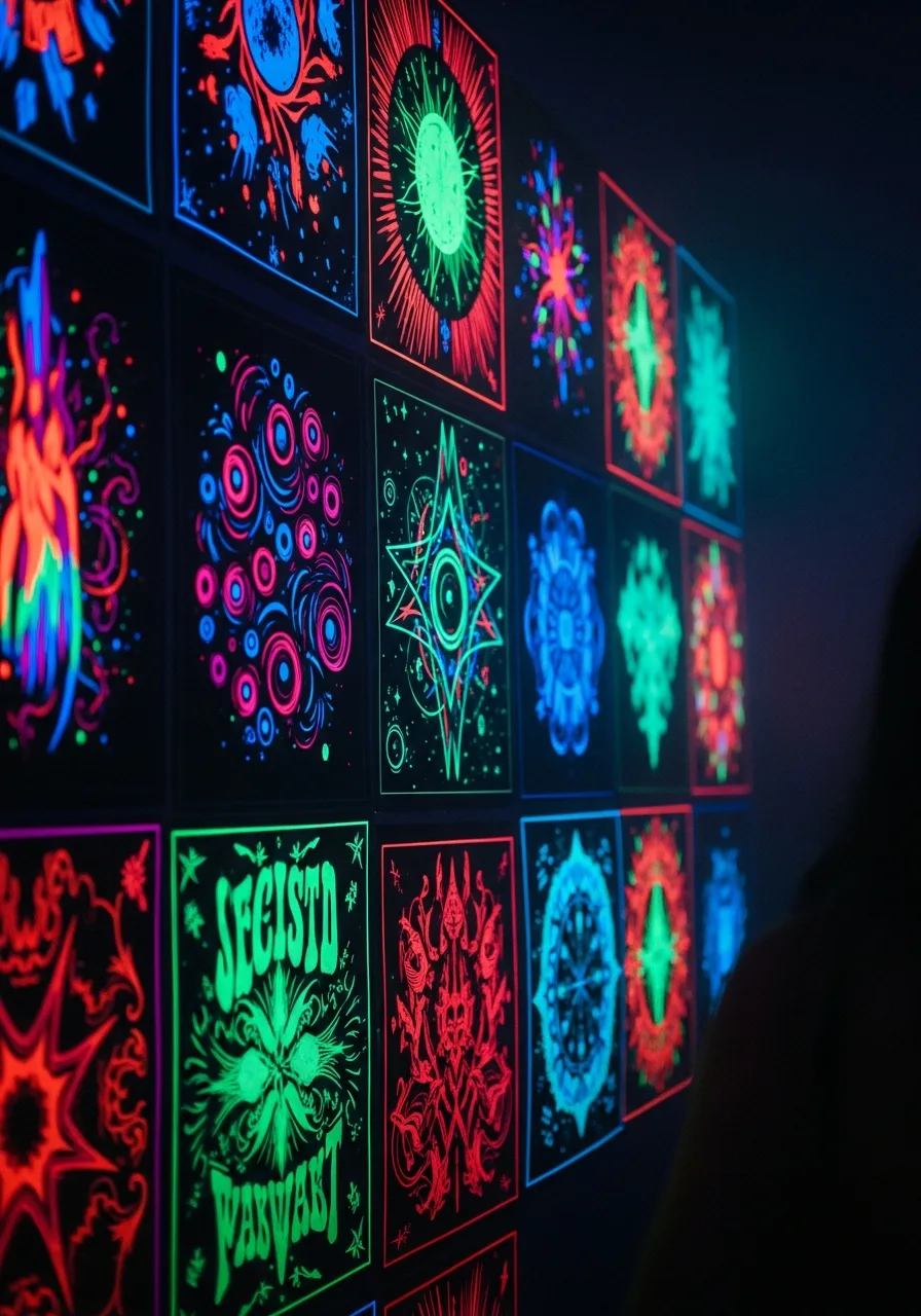2. Velvet Blacklight Posters