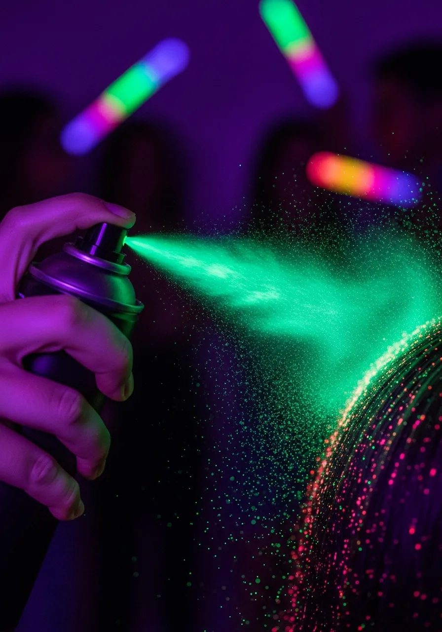 23. UV Reactive Hair Spray