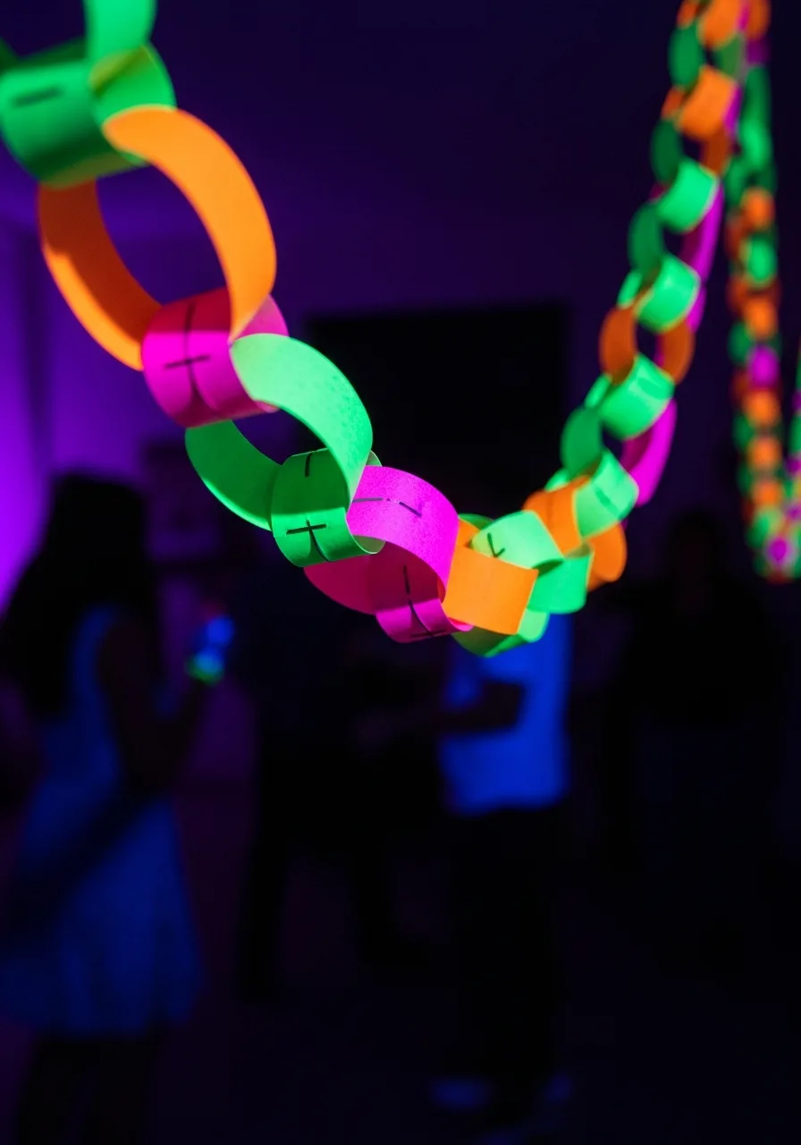 26. Neon Paper Chains