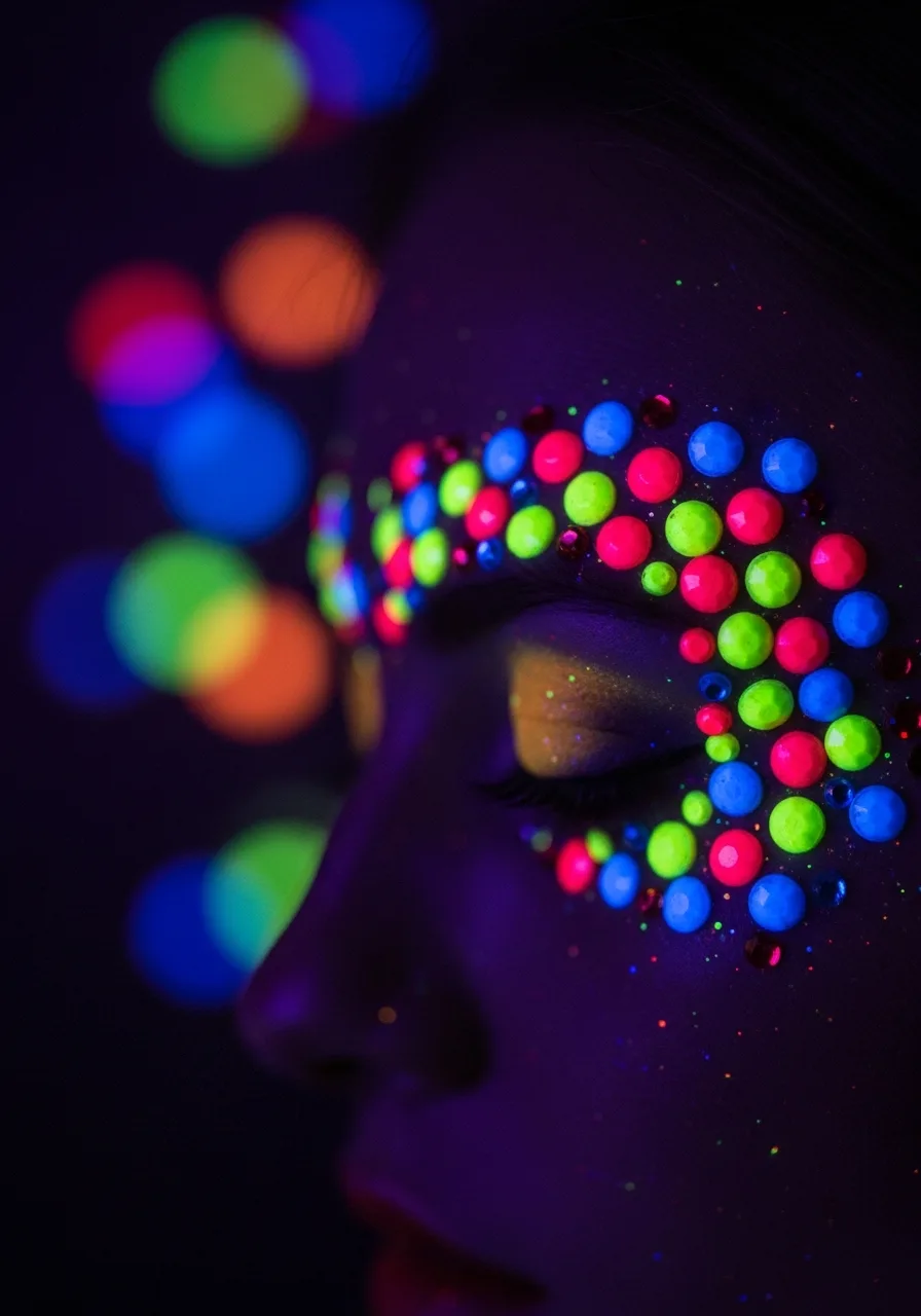 28. Neon Body Gems