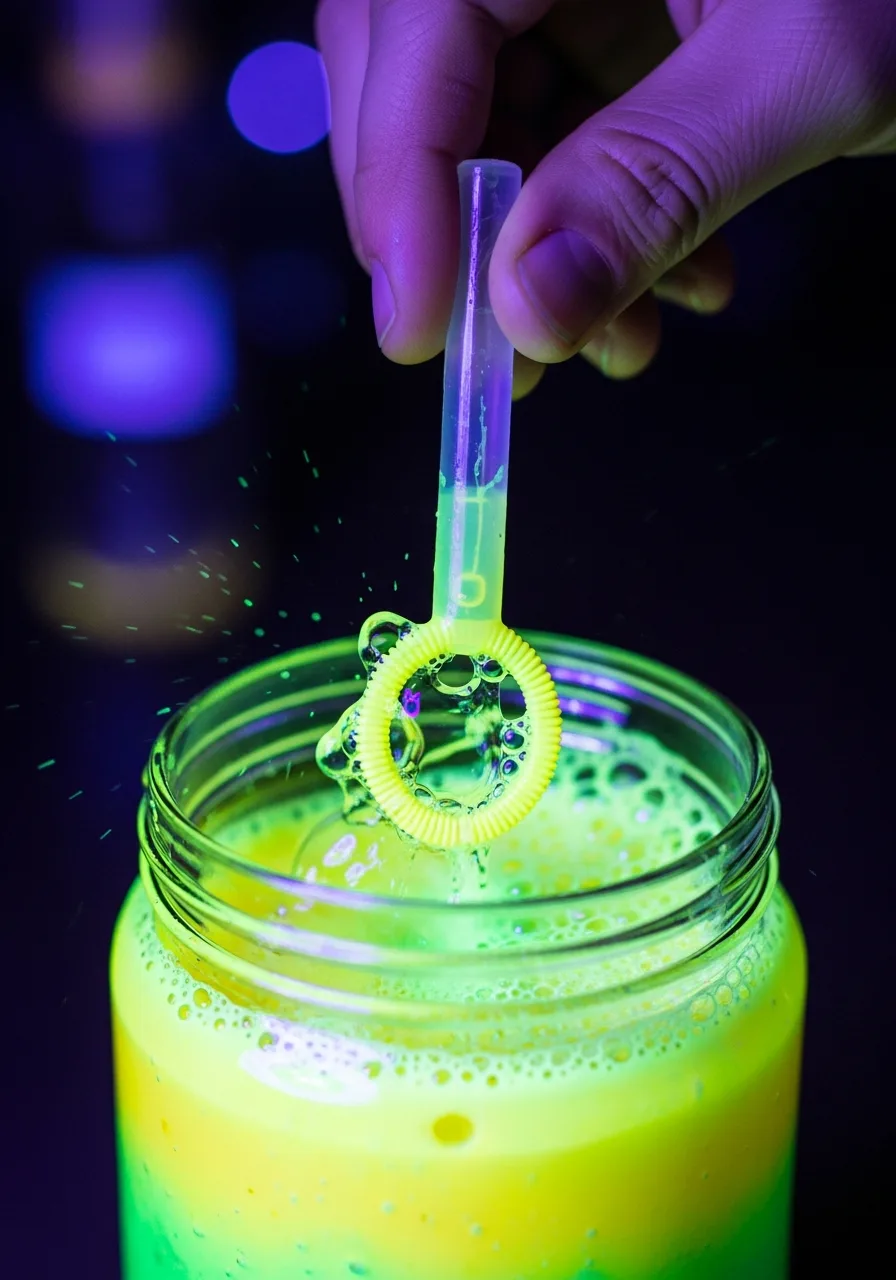 4. Highlighter Bubble Solution