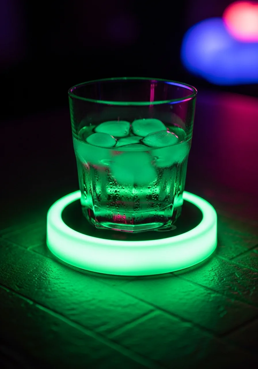 44. LED Light-Up Coasters