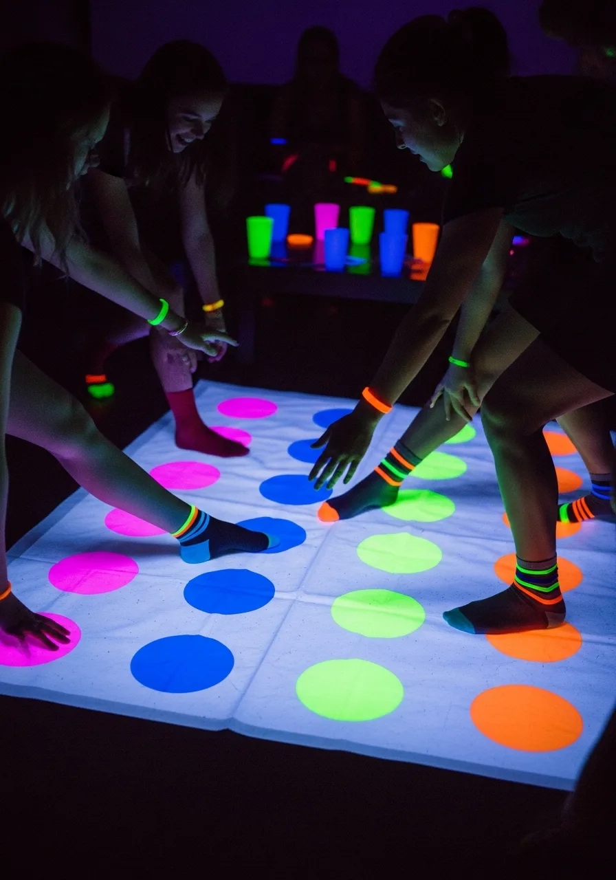 45. Glowing Twister Game