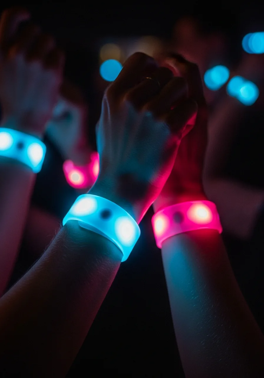 50. Sound-Activated LED Wristbands