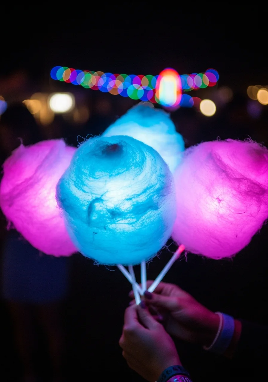 6. LED Cotton Candy Sticks