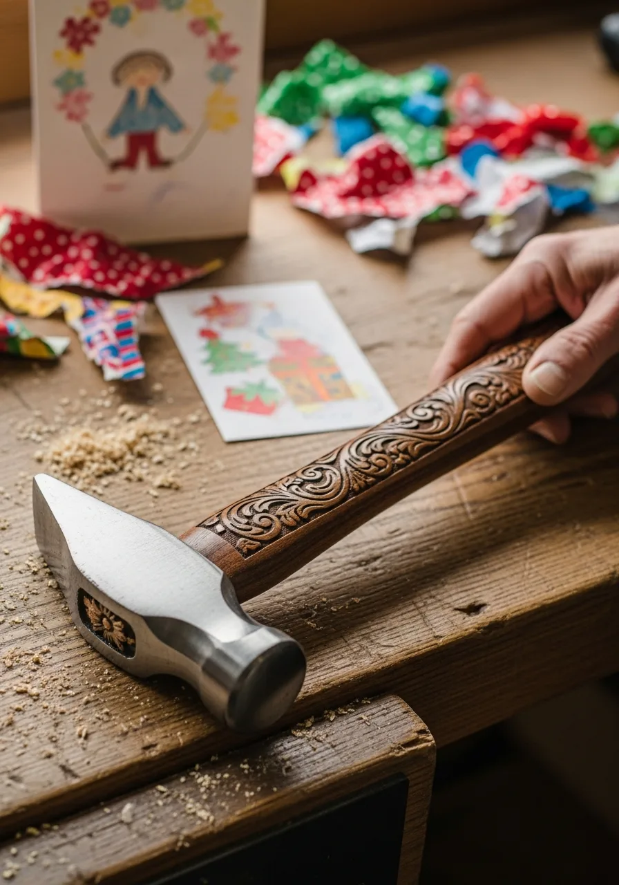 7. Engraved Workshop Hammer