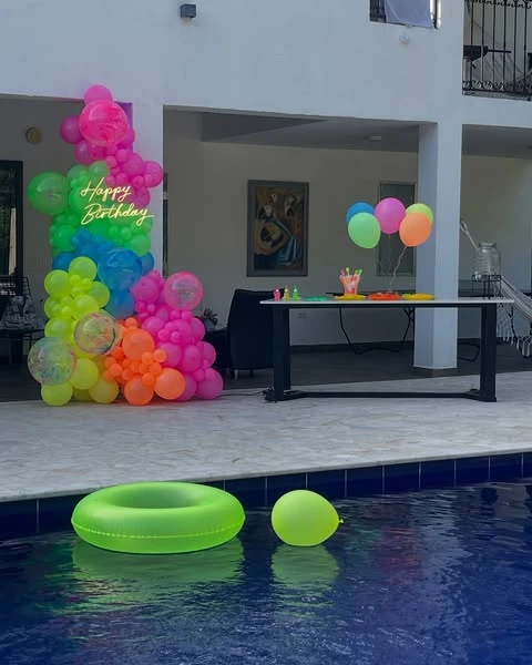 11. Make a Splash with Neon Balloons image 1