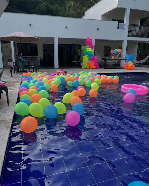 11. Make a Splash with Neon Balloons image 2