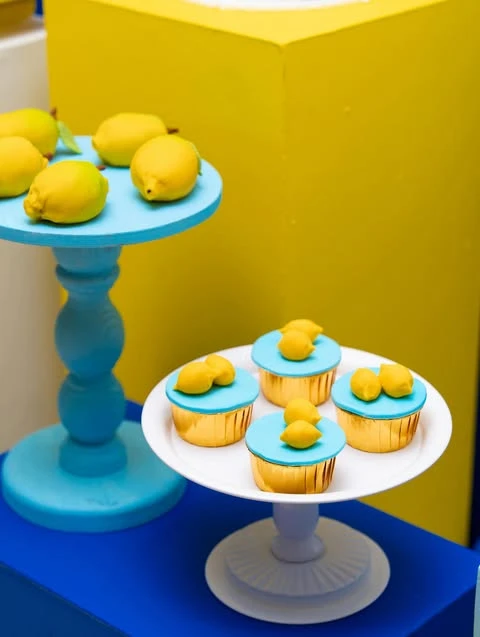 Sculpted Lemon Treats italian summer party theme ideas