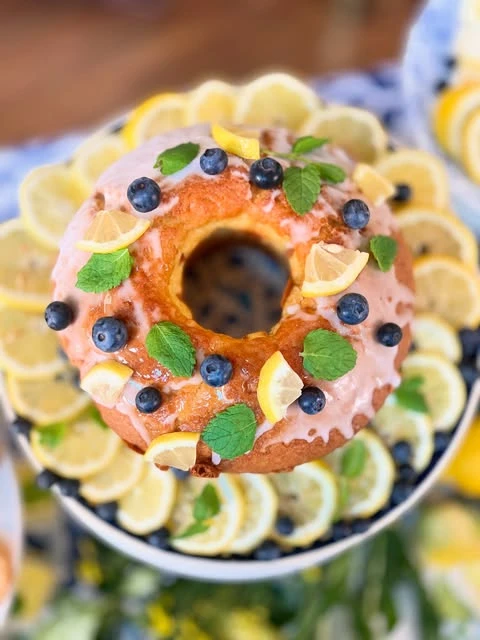 Glazed Lemon Bundt italian summer party theme ideas