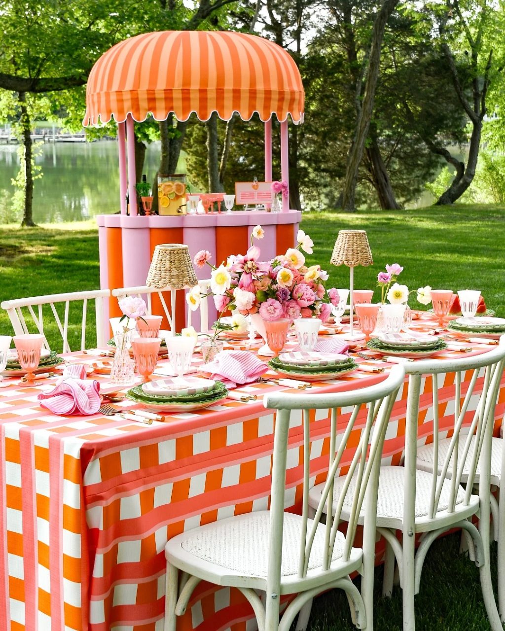 Mixed Pattern Table italian summer party theme ideas