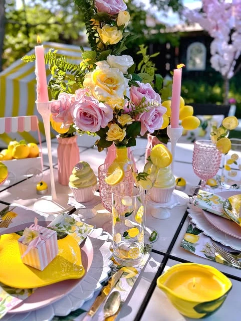 Lemon Grove Table italian summer party theme ideas