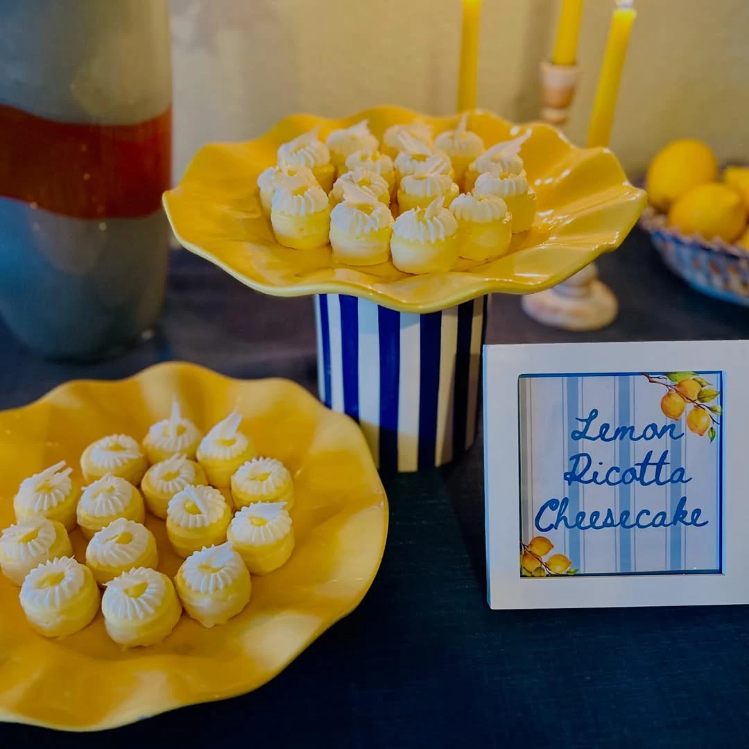 Lemon Ricotta Bites la dolce vita party ideas